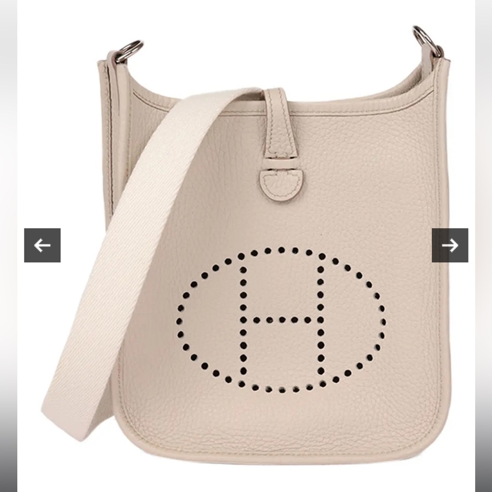 Hermes Ivory Evelyne Crossbody Bag